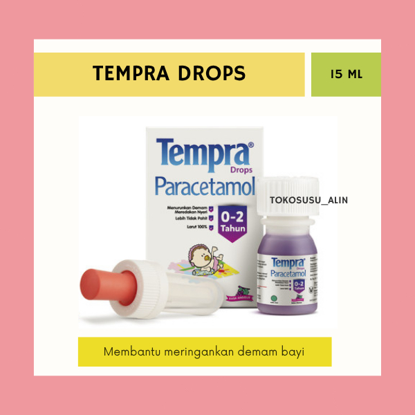 TEMPRA DROPS 15 ML / PENURUN DEMAM BAYI 0-2 TAHUN / PARACETAMOL