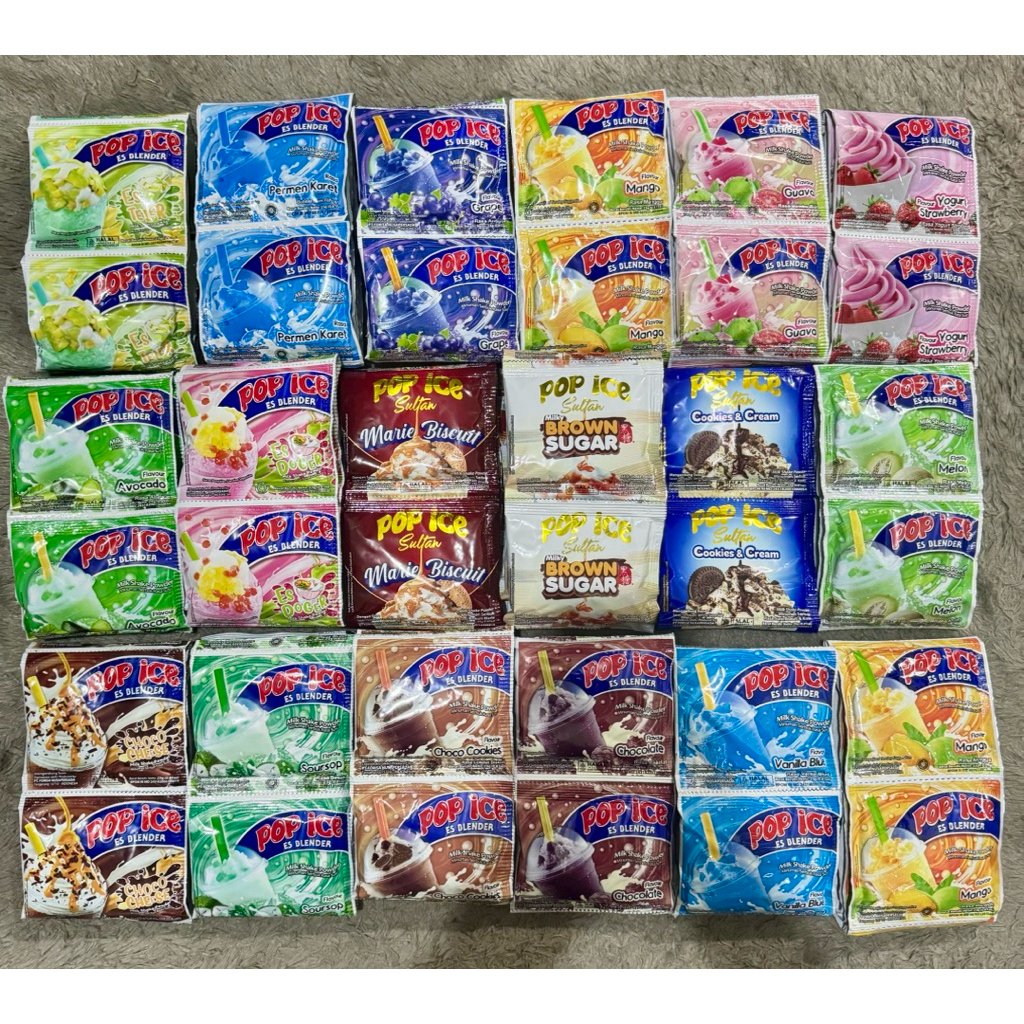 

POP Ice aneka rasa ECER Per renteng