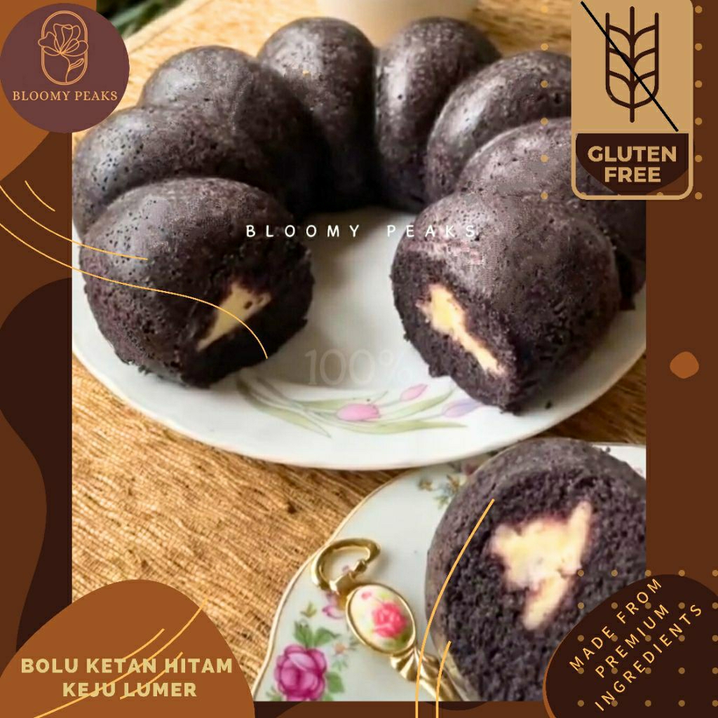 

Bolu Ketan Hitam Keju Lumer Gluten Free Cake