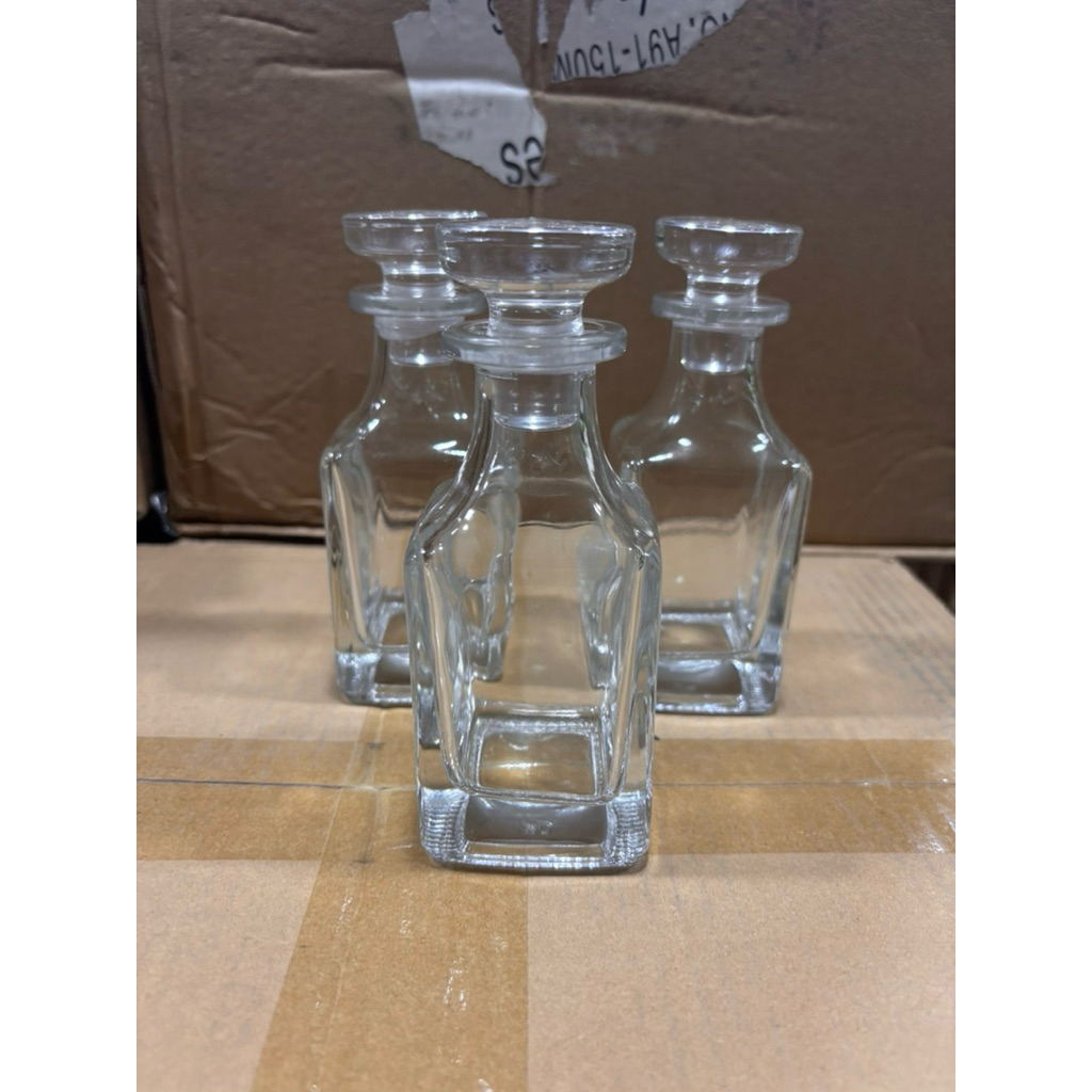 BOTOL JIN 150 CLEAR TERMURAH UNTUK DISPLAY BIBIT PARFUM