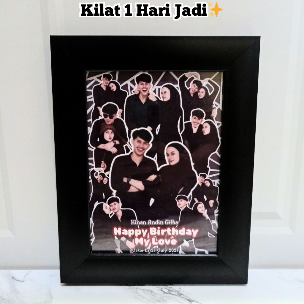 

Kado Ulang Tahun / Frame Ulang Tahun / Hadiah Ulang Tahun / Kado Frame Scrapbook