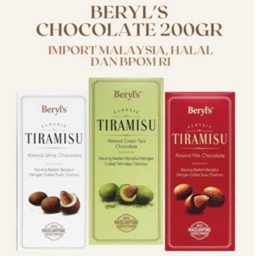 

BERYL'S Classic Tiramisu Almond Chocolate 200g
