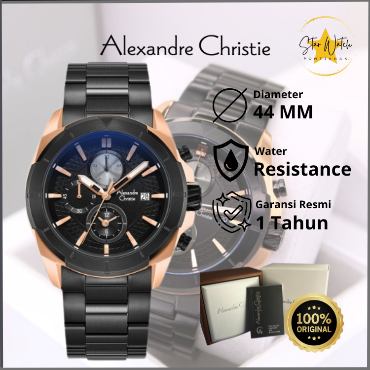 JAM TANGAN ALEXANDRE CHRISTIE 6596 MEN'S