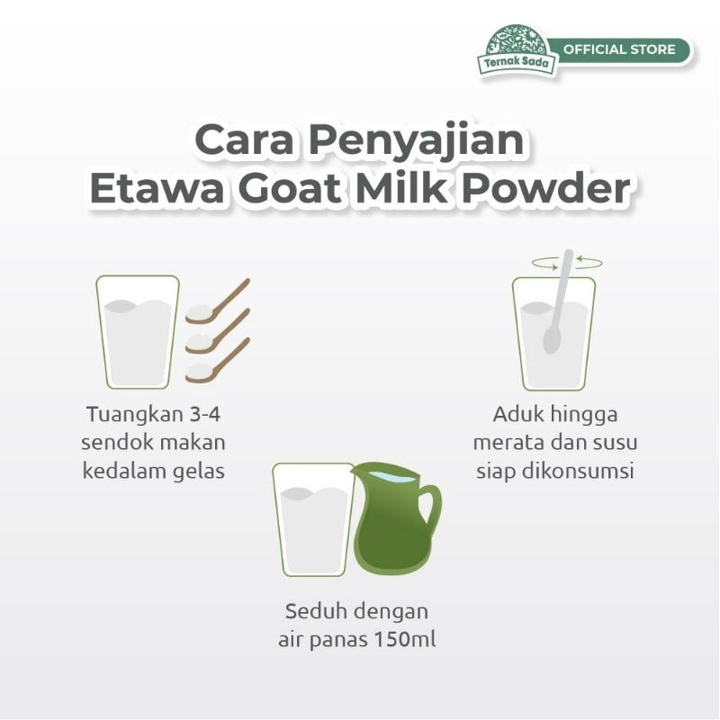 

Ternak Sada – Susu Kambing Etawa Bubuk Original Tanpa Gula | Premium – Aman untuk Diabetes & Lambung
