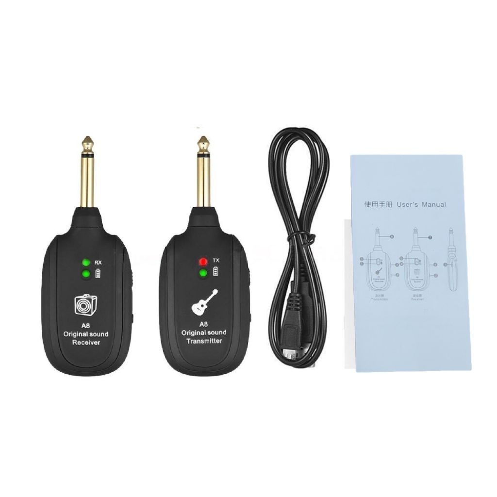 Xbatto Wireless Gitar 2.4G Wireless System Gitar Transmitter Receiver A8