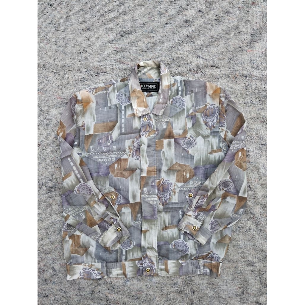 olympic vintage pattern jacket