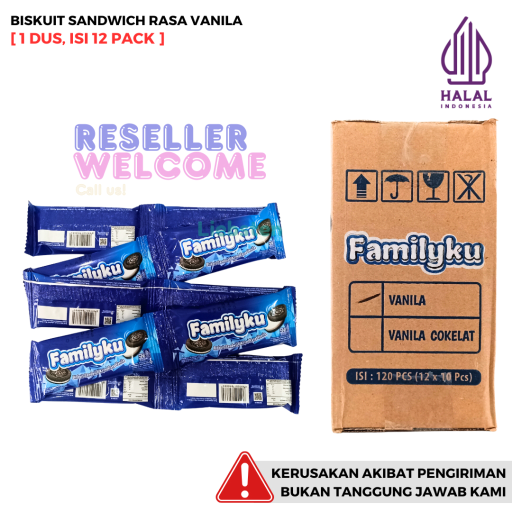

FAMILYKU Biskuit Sandwich [1 Dus, Isi 12 Pack]