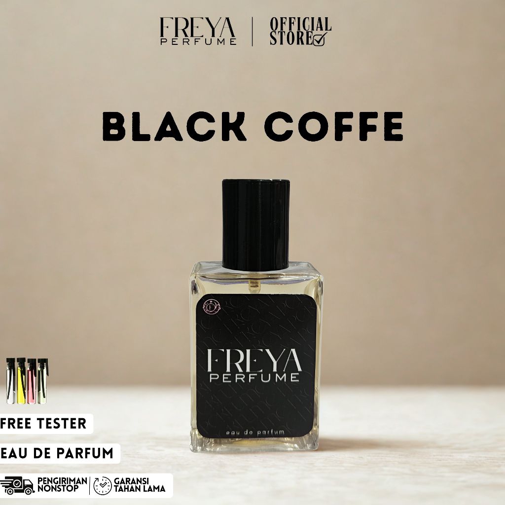 Freya Perfume – Black Coffe EDP | Parfum Pria Wanita Unisex Aroma Kopi Hitam Hangat & Bold | Tahan L