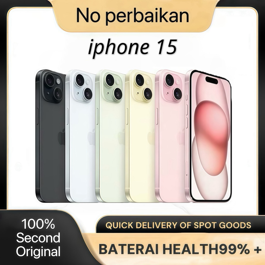 IP15  Second  ORIGINAL 100% Seken 128GB 256GB 512GB Mulus Fullset sale murah iphone15plus