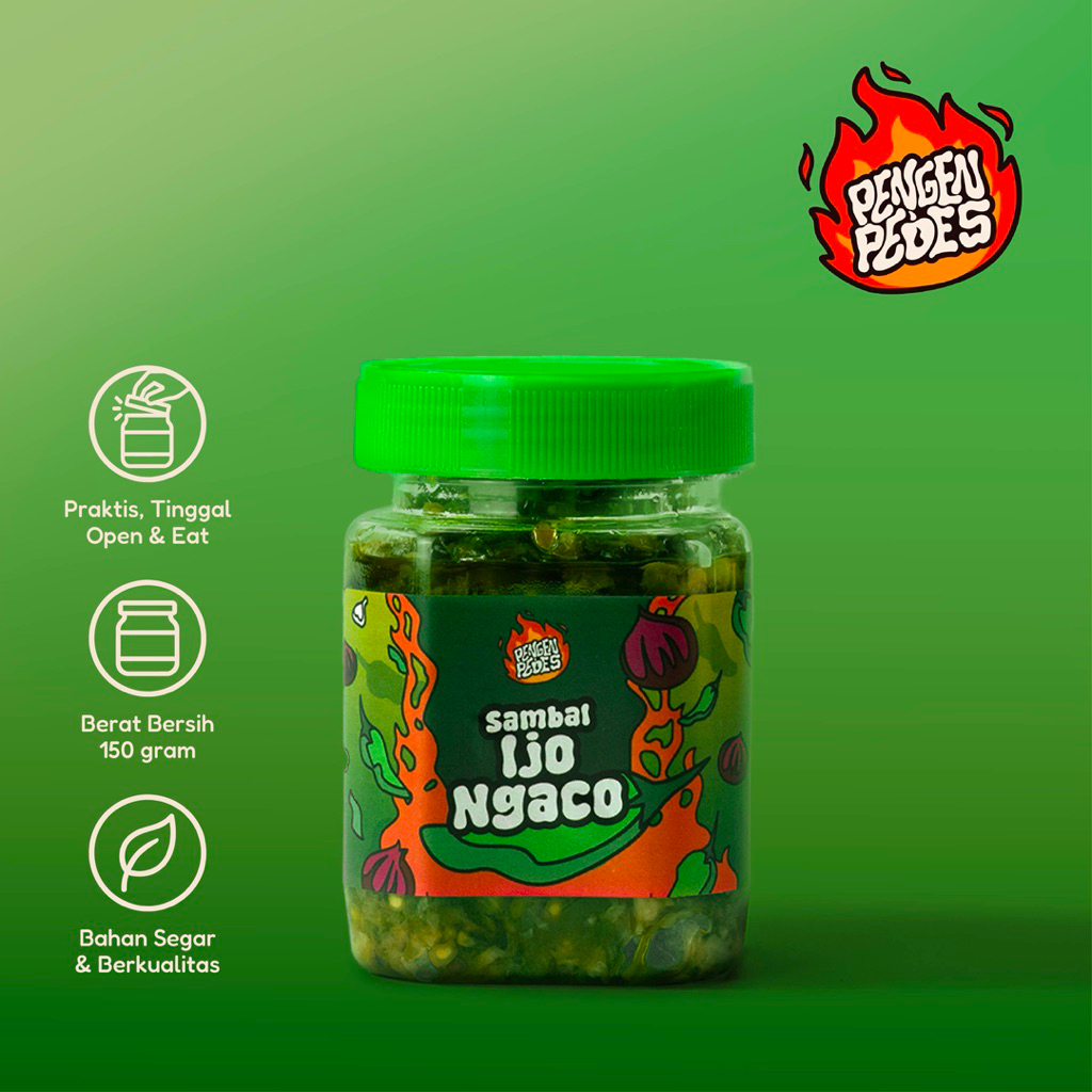 

SAMBEL IJO NGACO PENGEN PEDES - Sambal Hijau Segar Matang Sambal Instan Sambel Rumahan Homemade
