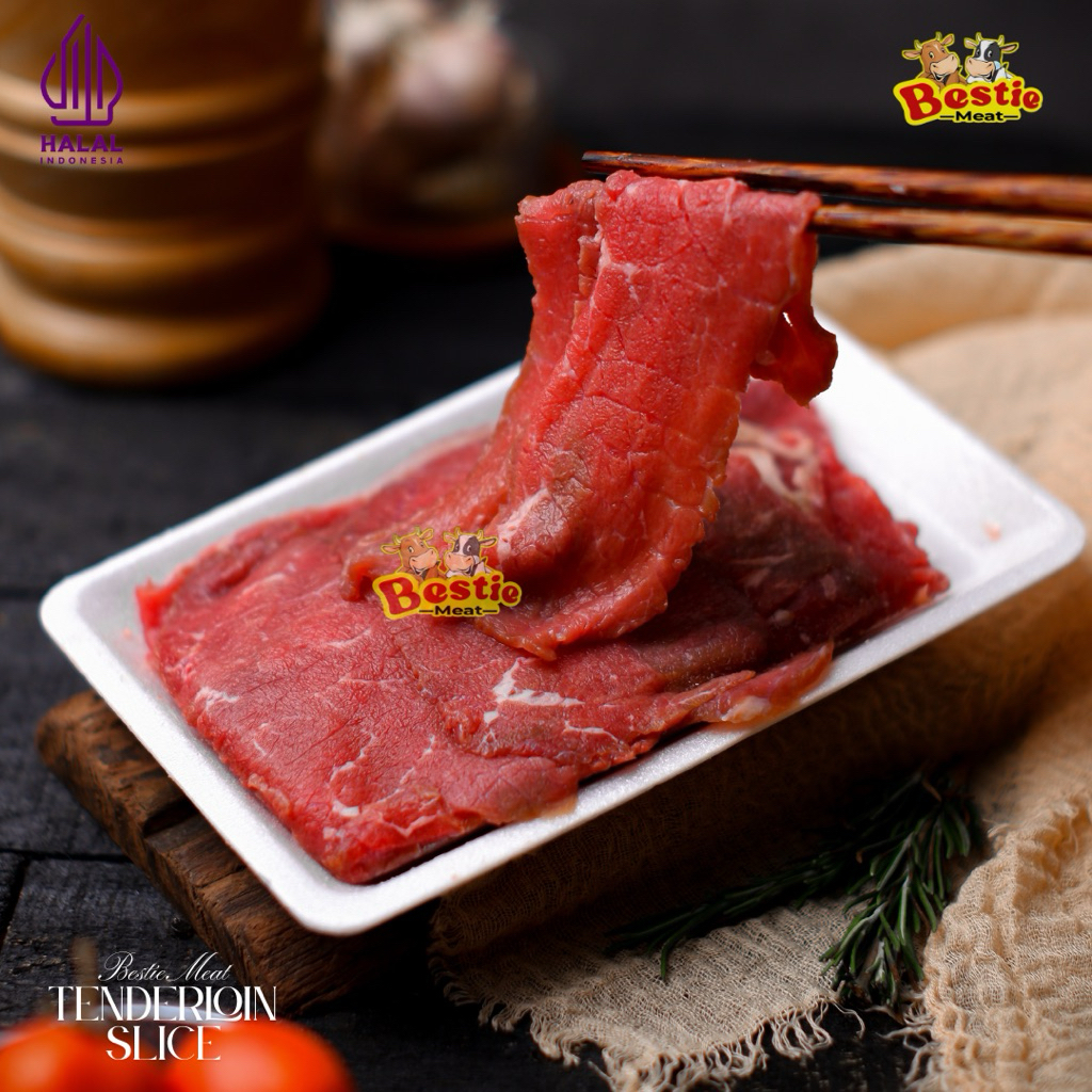 

Tenderloin Slice Beef Daging Has Dalam 250g
