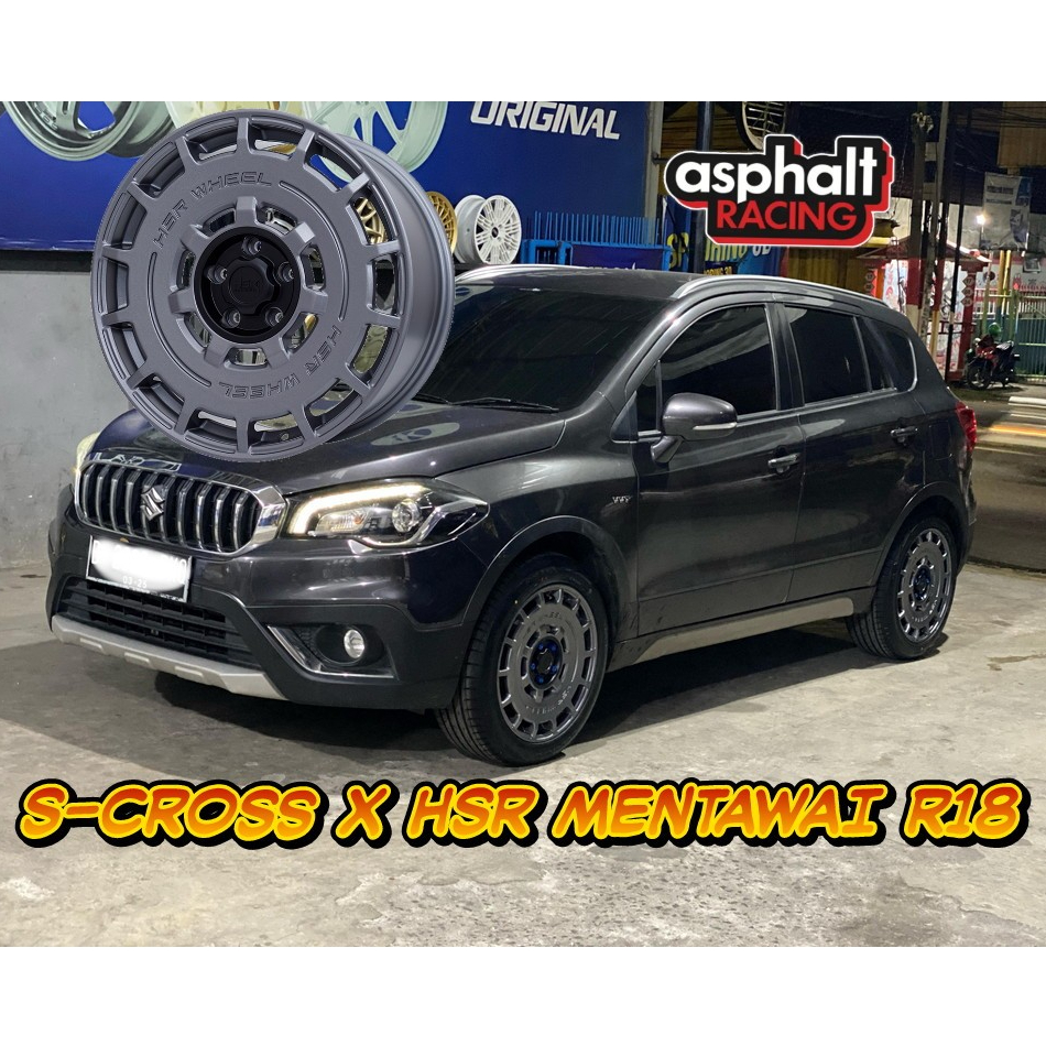 Velg Mobil Hsr Ring 18 Pcd 5x114,3 Untuk S-Cross Xpander Innova Xtrail Hsr Mentawai R18