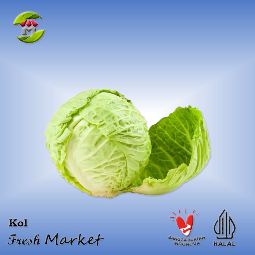 

[BOGOR] Sayur Kol Segar 1pcs Pack 800gr - 1kg