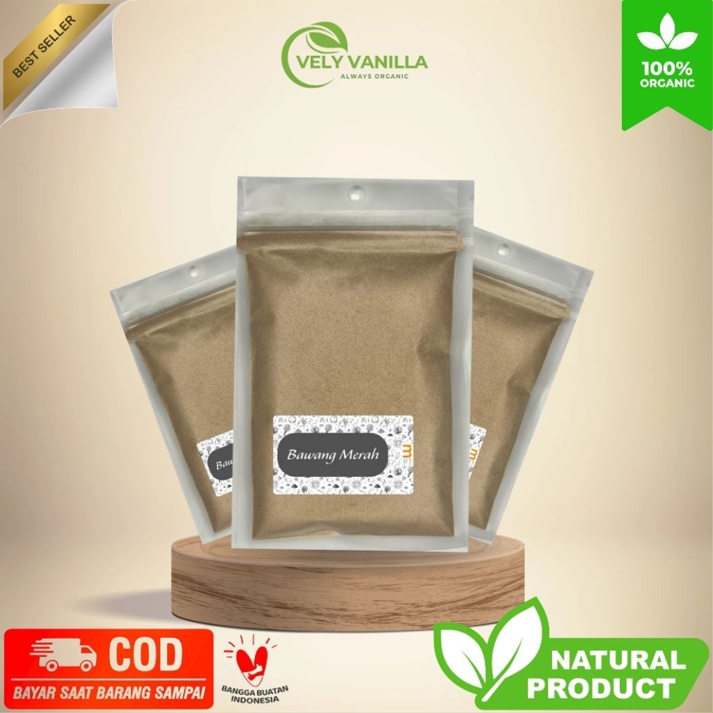 

Bawang Merah Bubuk Murni [5gr - 50gr] Red Onion Powder / Bumbu Rempah Dapur Organic / Shallot Powder Halal Dan Praktis