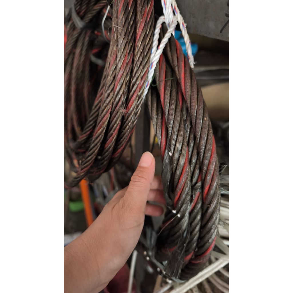 wire rope kabel seling baja 16mm per meter