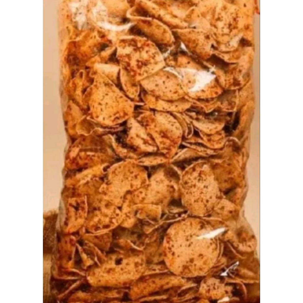 

Ygshop17 Basreng Bulat/Basreng Koin Pedas Daun Jeruk Isi 250Gram Bumbu Melimpah