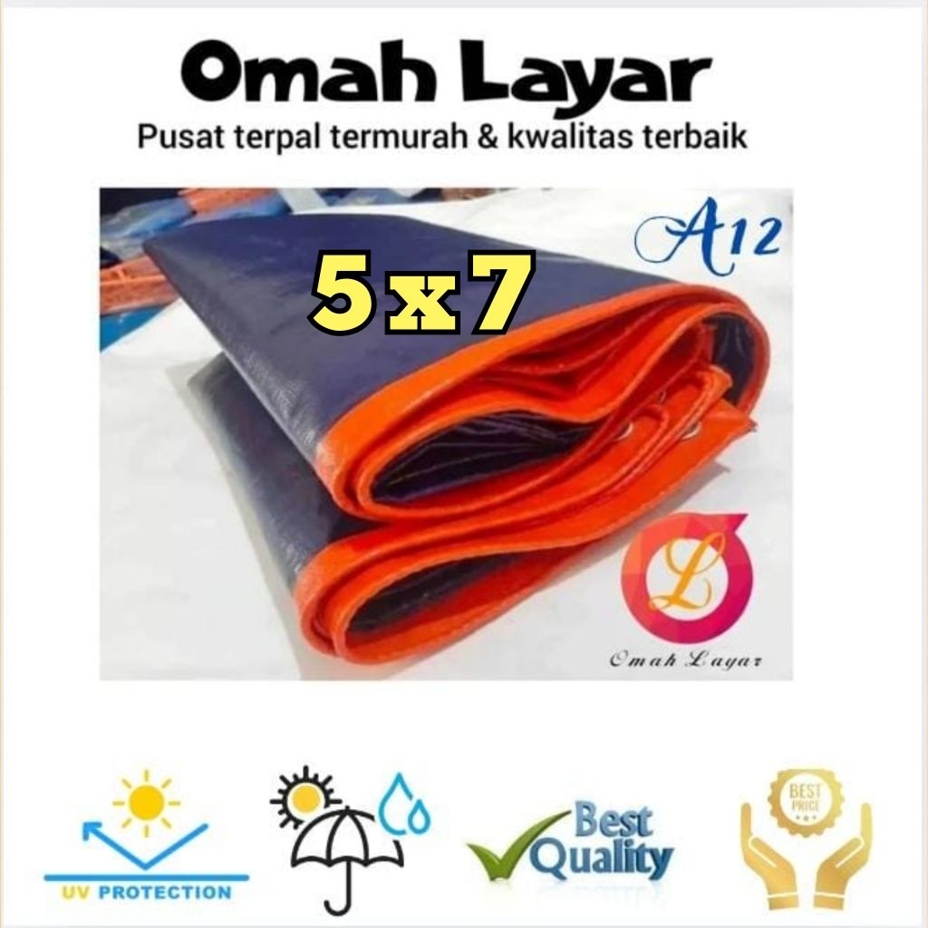 terpal lembaran A12 Korea 5x7 terpal tenda truck