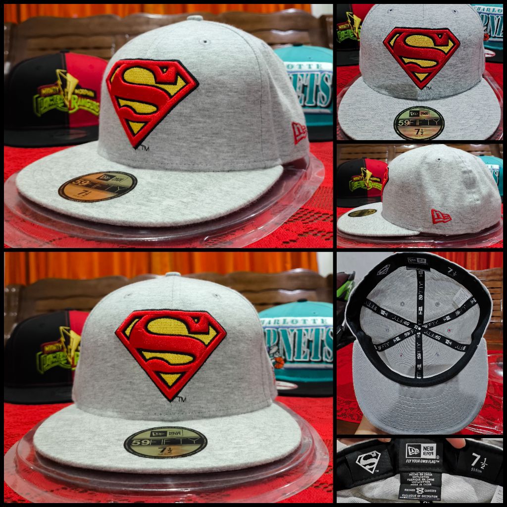 TOPI 59FIFTY NEW ERA X SUPERMAN (SIZE: 7 1/2) ORIGINAL AUTHENTIC NEW ERA