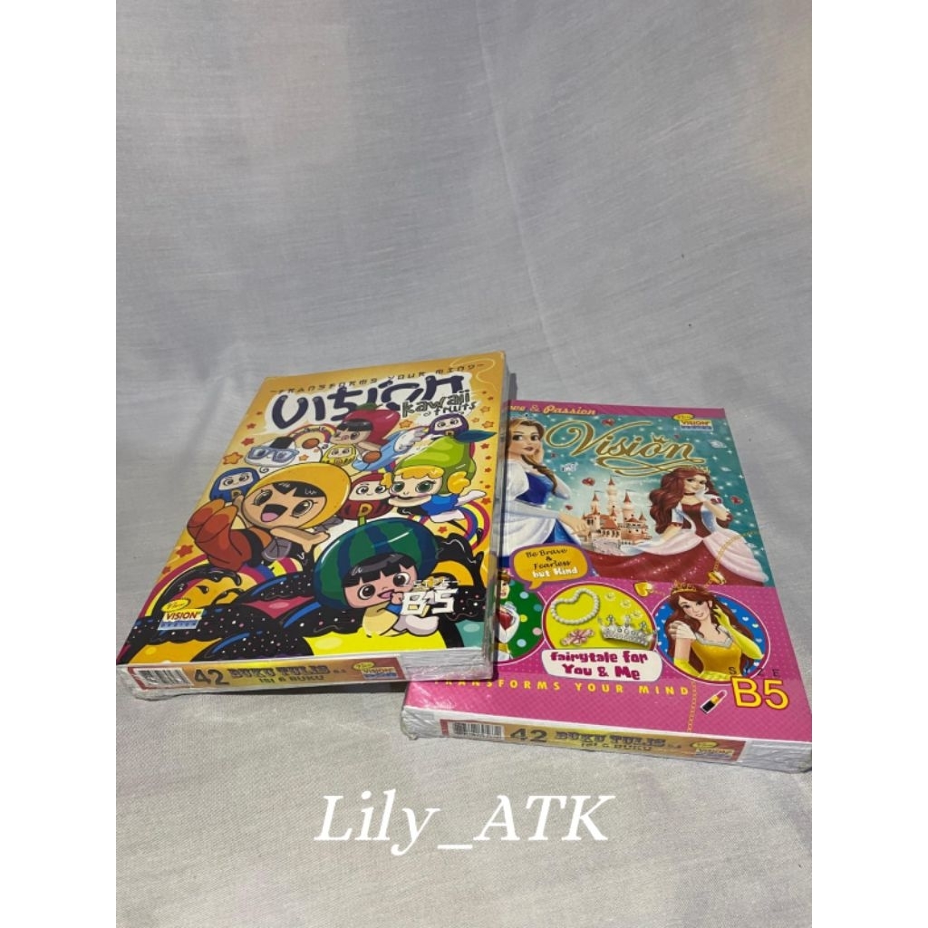 

Buku Tulis Boxy Vision 42 lembar isi 6 pcs