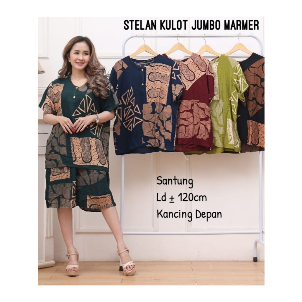 Daster Batik (setelan 2) Kulot Jumbo