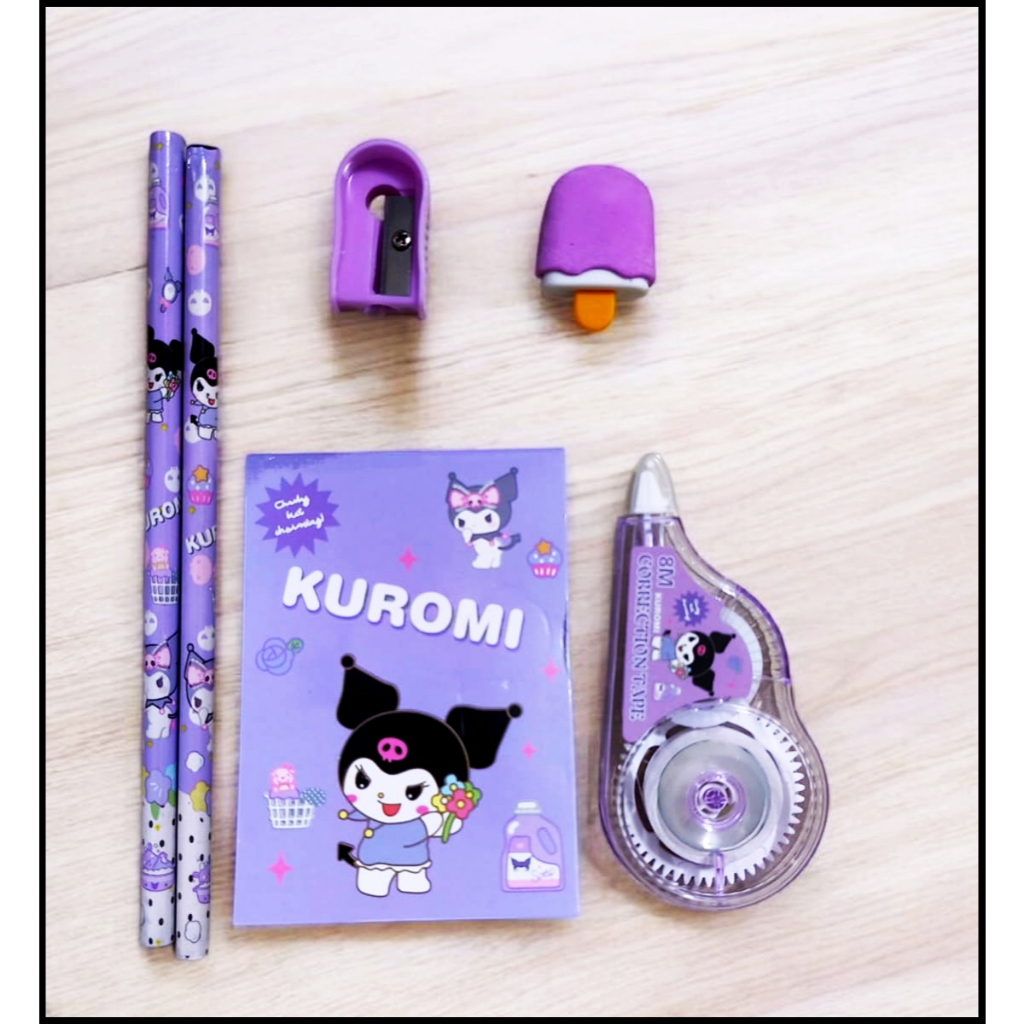 

5in1 Set Alat Tulis Sekolah Karakter Kado Hadiah Ultah Anak Mini Stationery Hampers Ultah - SE0415