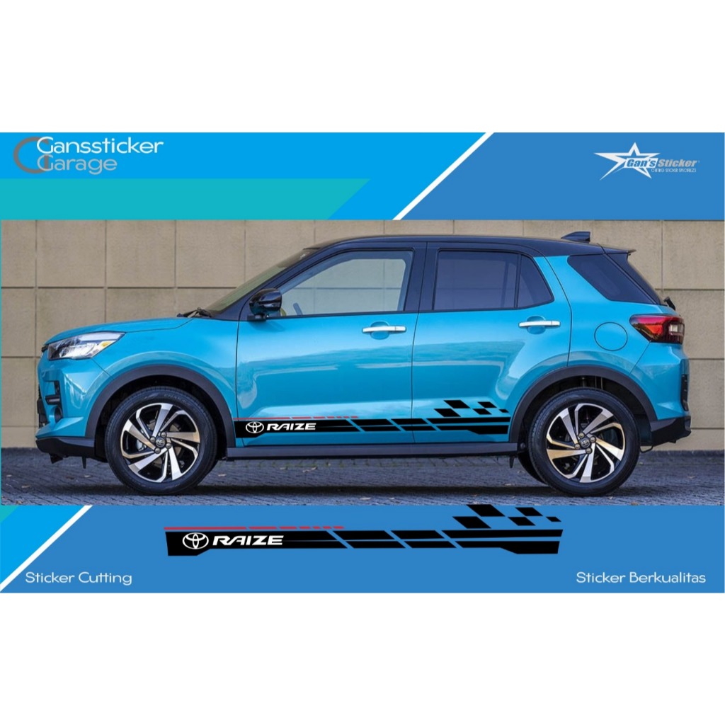Variasi Sticker Pintu Mobil Toyota Raize