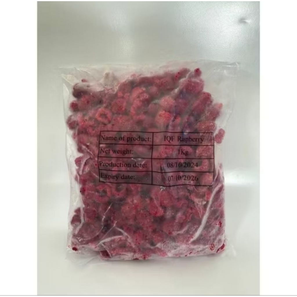 

IQF Frozen Raspberry 1kg/Buah Beku Raspberry 1kg