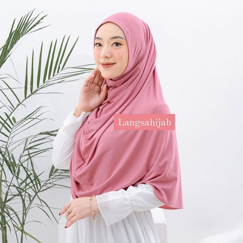 Hijab Syria Malay Jersey Tanpa Pet & Tali | Nyaman Dipakai, Menutup Dada, Praktis & Syar’i
