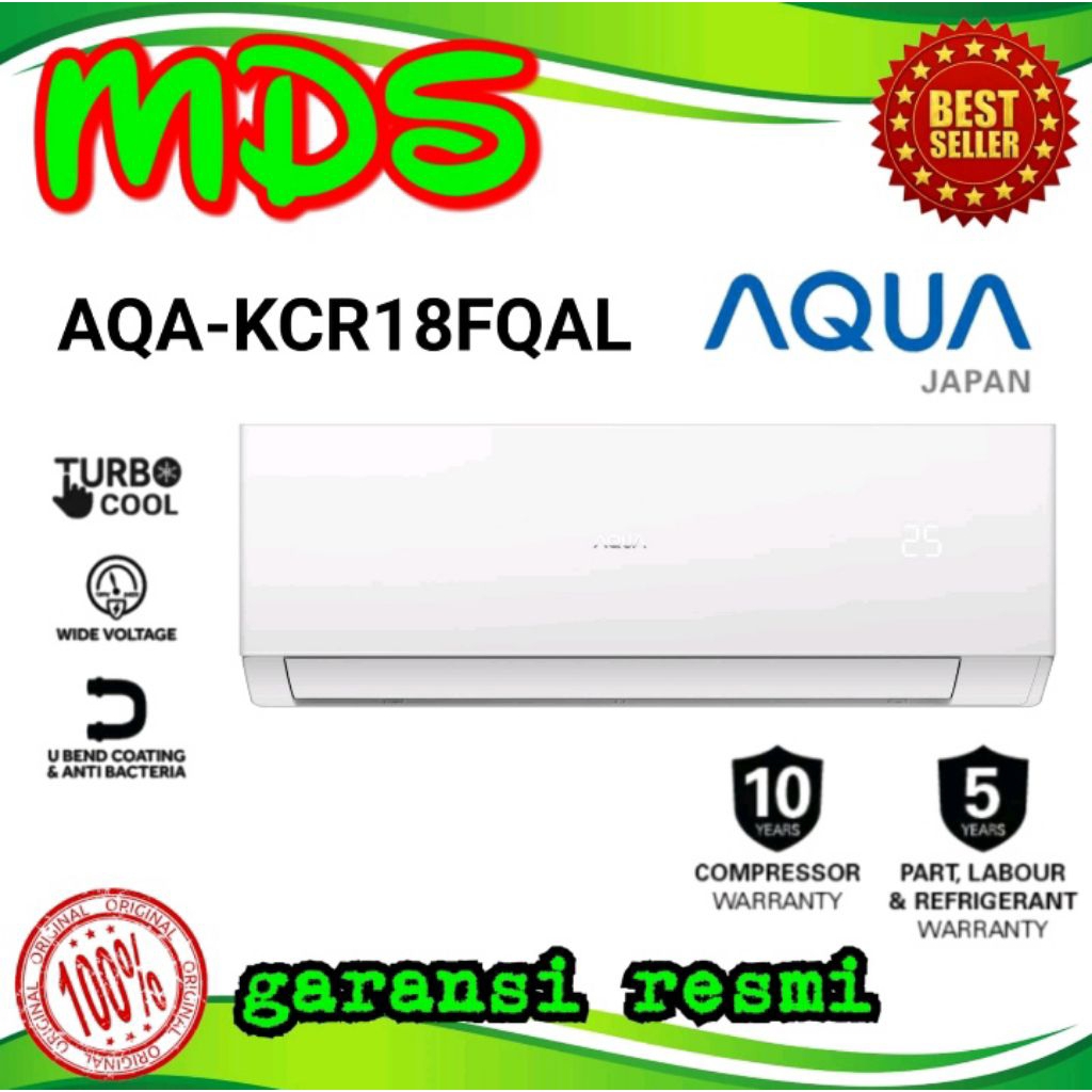 AC AQUA AQA - KCR 18 FQDL 2 PK AC AQUA 18 FQDL + PASANG INSTALASI