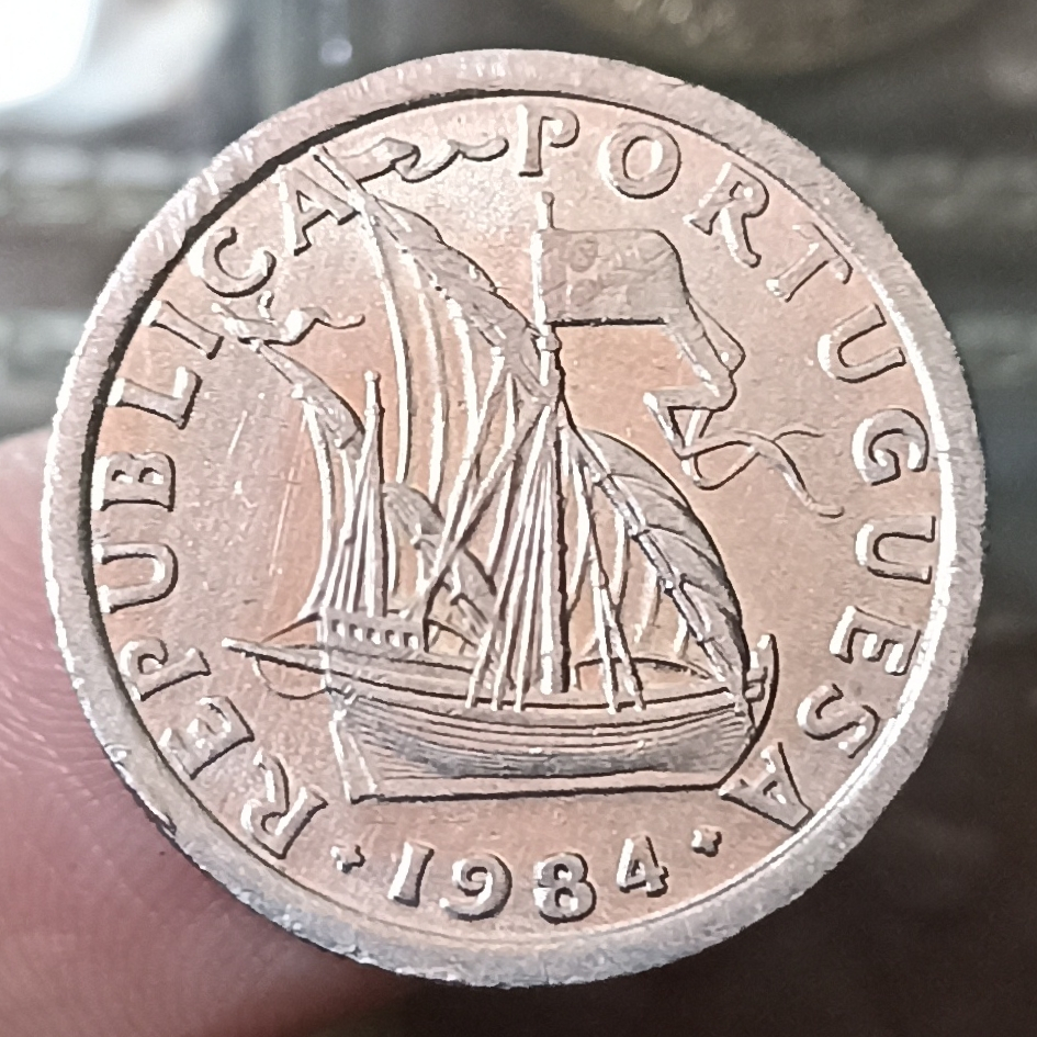 Koin Kuno Portugis 2.50 Escudos Tahun 1984