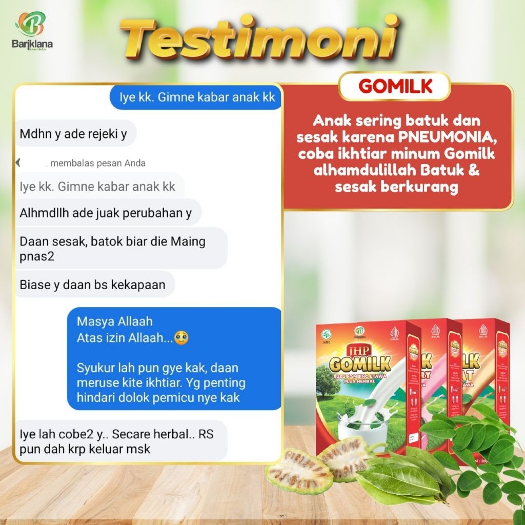 

Gomilk Susu Kambing Etawa Plus Herbal