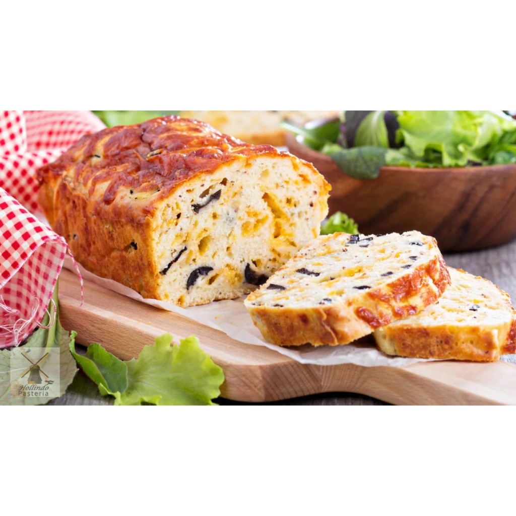 

Cakes Aux Olives (Olives, Ham Sapi, Parmesan Bread-cake)