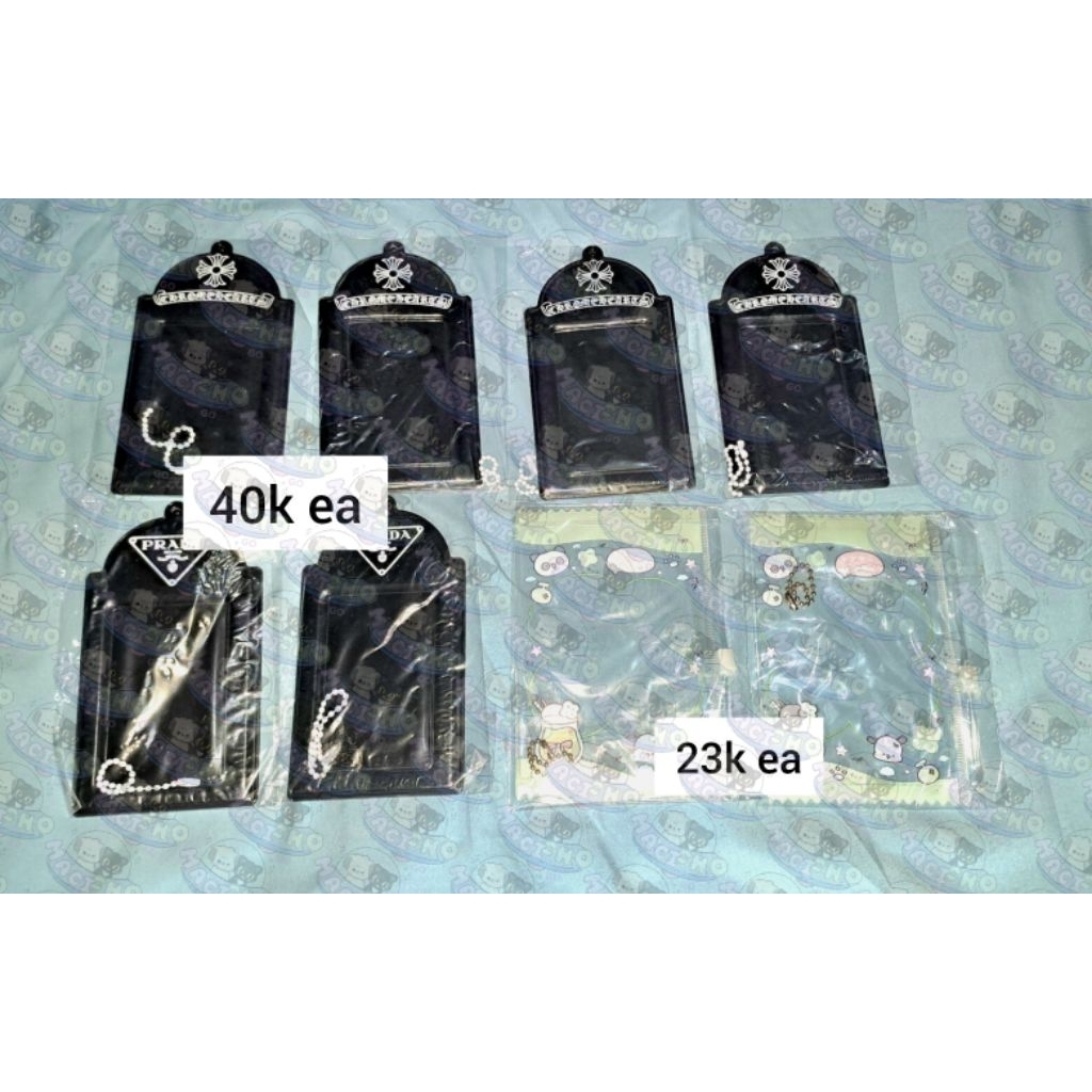 WTS CARD HOLDER CAHOL POUCH PRADA CHROME HEARTS HITAM Photocard pc y2k pvc