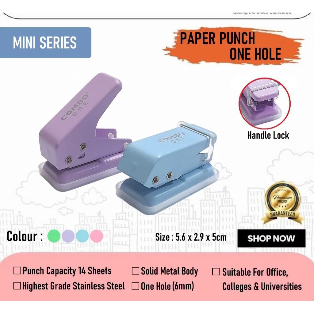 

Pembolong kertas Mini / Pembolong kertas 1 lubang