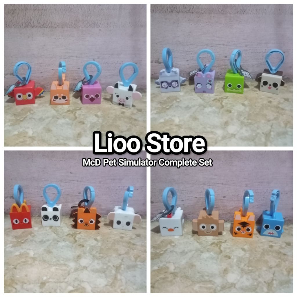 Mainan McD Pet Simulator Set 1-16 Indonesia Complete Tahun 2024