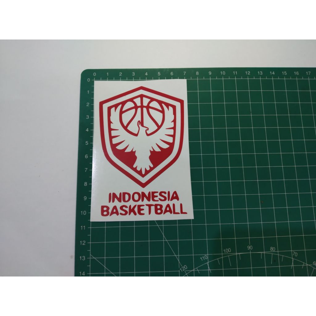 

stiker cutting Indonesia basket ball