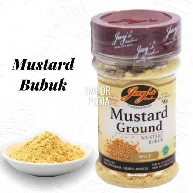 

[oddsolshop] pekanbaru/Jays Mustard Ground 50GR Spice Bubuk Mustard Halal Bumbu Masak Jay Kitchen