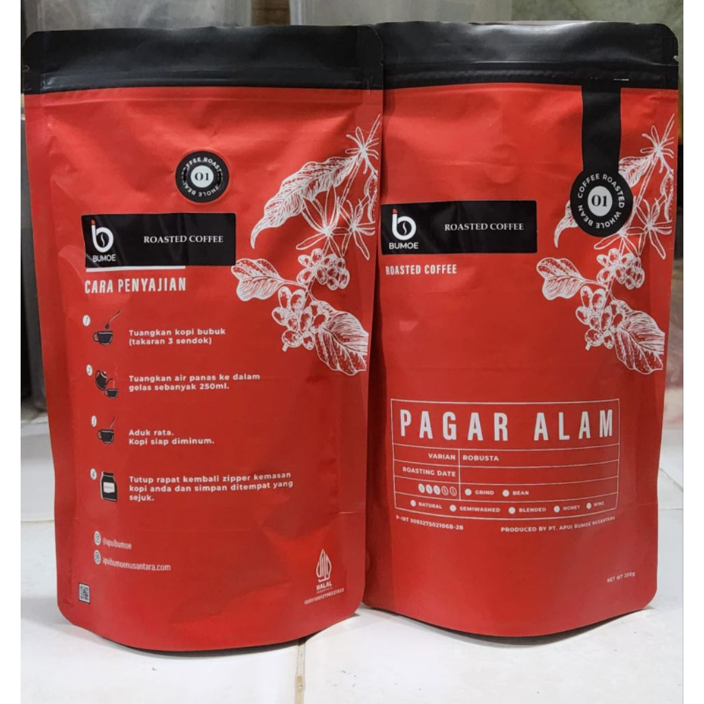 

Pagar Alam, Robusta Coffee, Proses Semi Wash, Grind Coffee