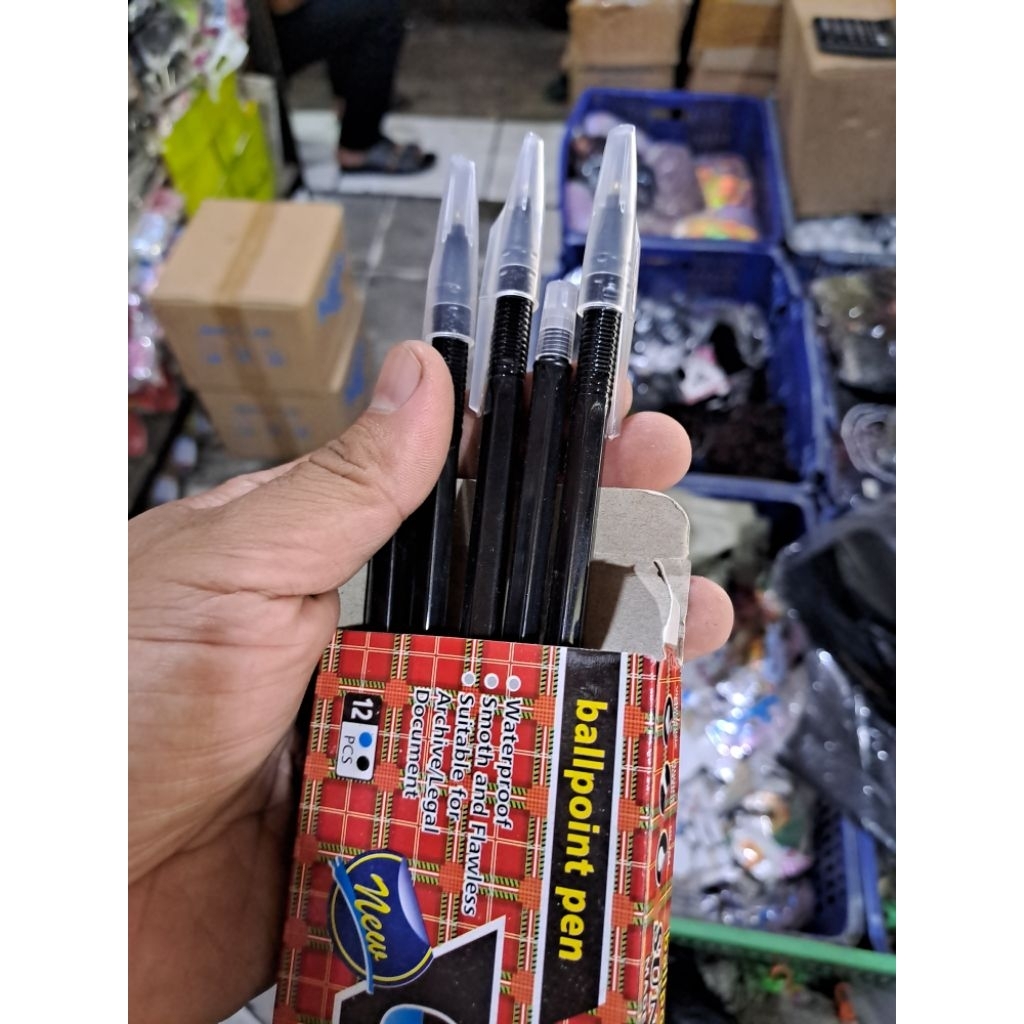 

pulpen hitam murah 1 lusin campus