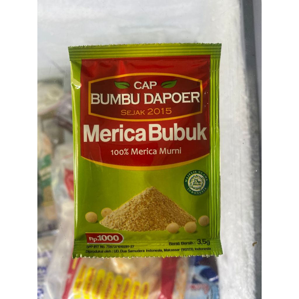 

Bumbu Dapoer Merica Bubuk 3,5gr