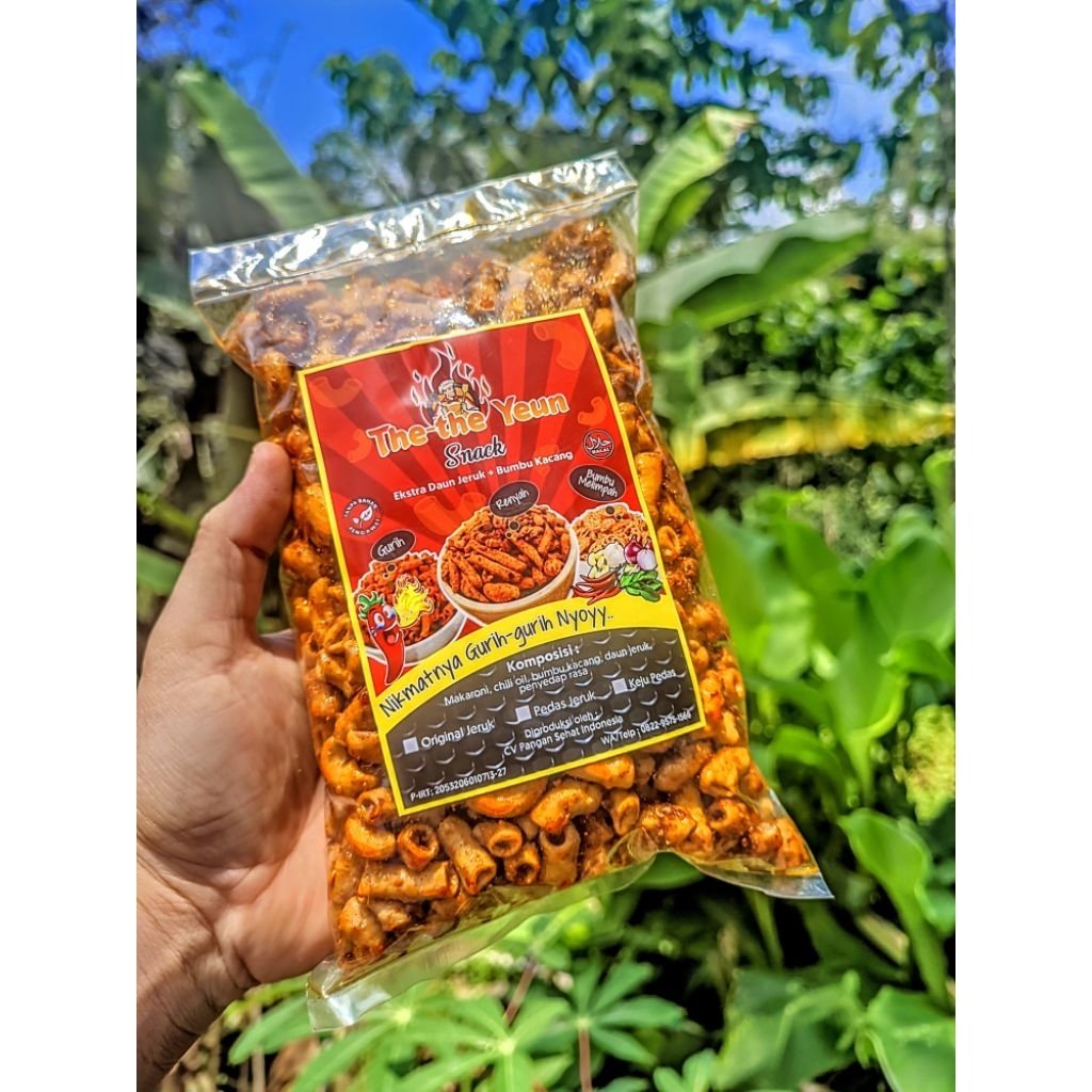 

MAKARONI BANTET Gurih Extra Pedas Daun Jeruk || Bumbu Kacang Melimpah || Kemasan 150 gram