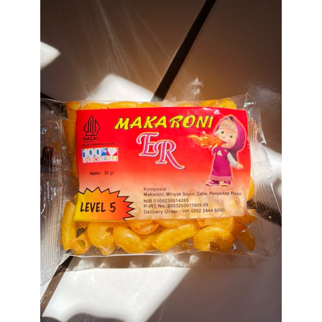 

Forcysn Makaroni Er Marsha - Makaroni Level - Makaroni Pedas Gurih - Mix Isi 24