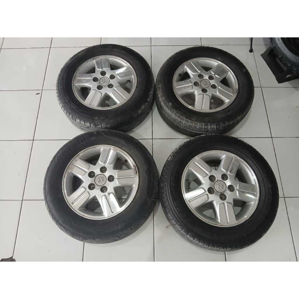 Velg Mobil Bekas Std Innova G Ring 15 Lebar 6 Et45 Pcd 5x114,3 Plus Ban 205/65 R15
