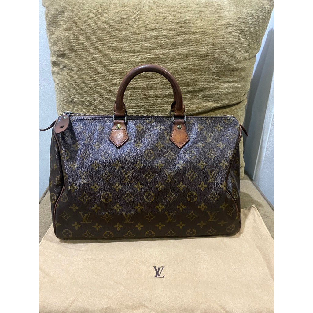 tas wanita lv speddy 35 monogram vntge original preloved