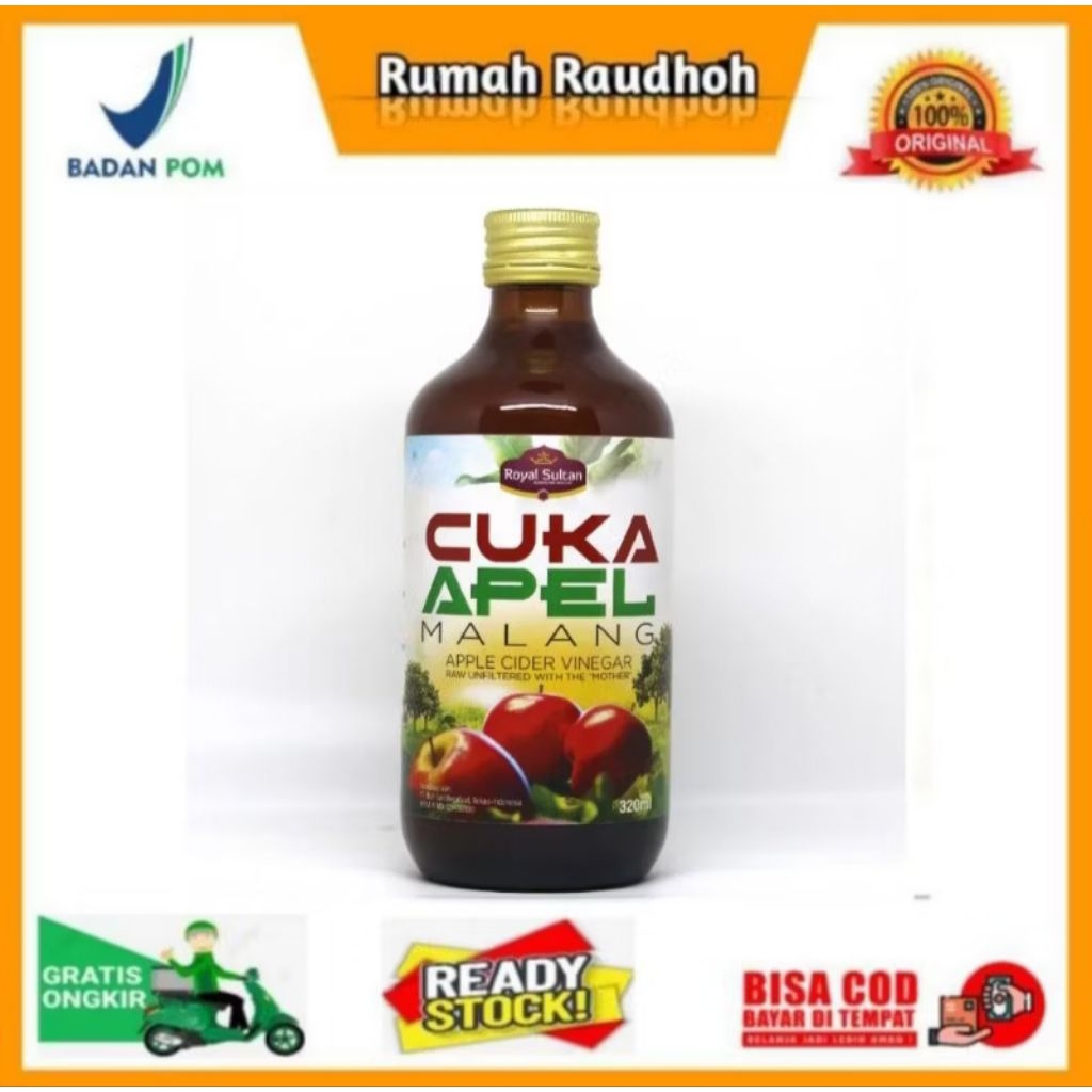 

CUKA APEL BATU MALANG ROYAL SULTAN 320MLORGANIC - CUKA APEL ASLI