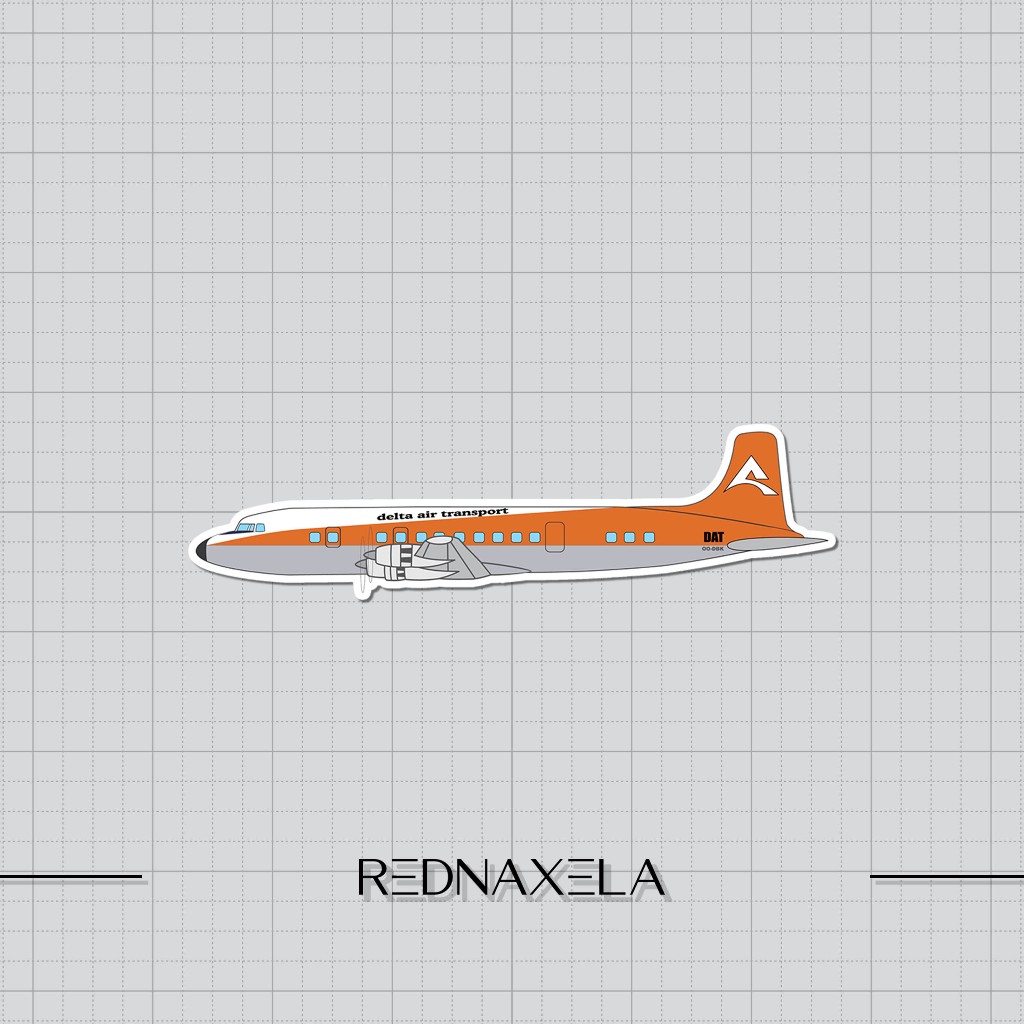 

Stiker Vinyl Delta Air Transport Airplane Stiker Laptop Stiker Koper High Quality Waterproof Sticker