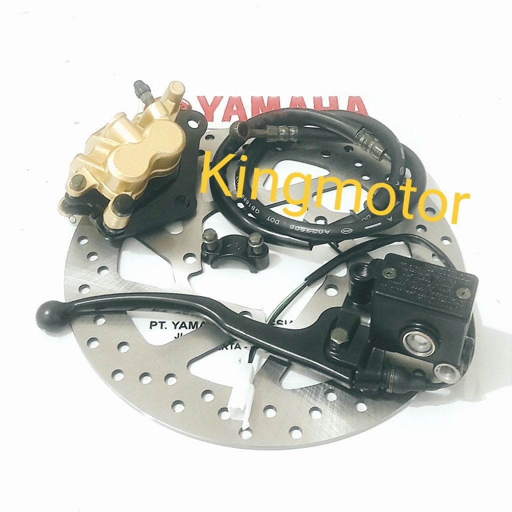 4item Piringan+Kaliper+Master Rem+Selang Rem Depan Byson