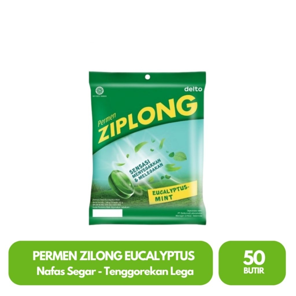 

Permen Candy Ziplong Eucalyptus Sak Isi 50 Butir