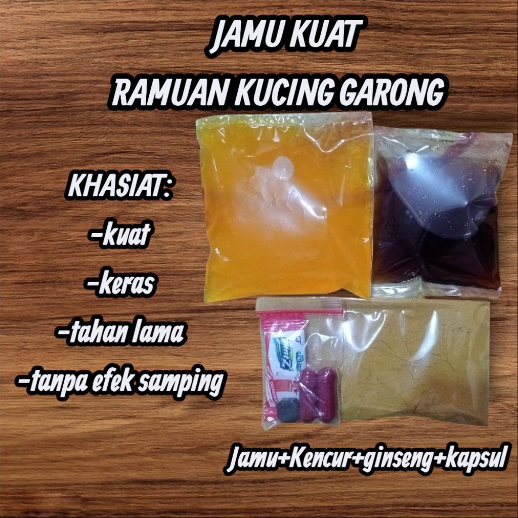 

JAMU HERBAL KUAT RAMUAN KUCING GARONG