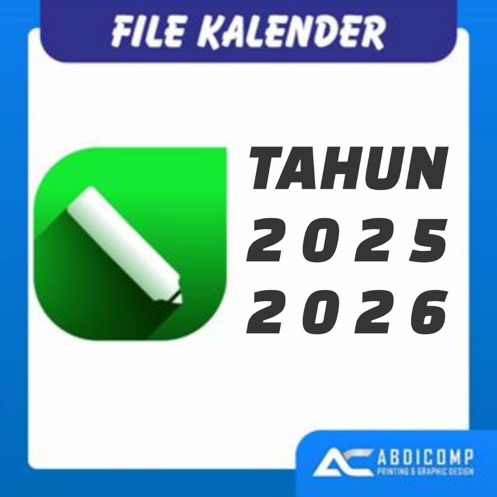 

File Kalender Tanggalan Tahun 2025 2026 CDR